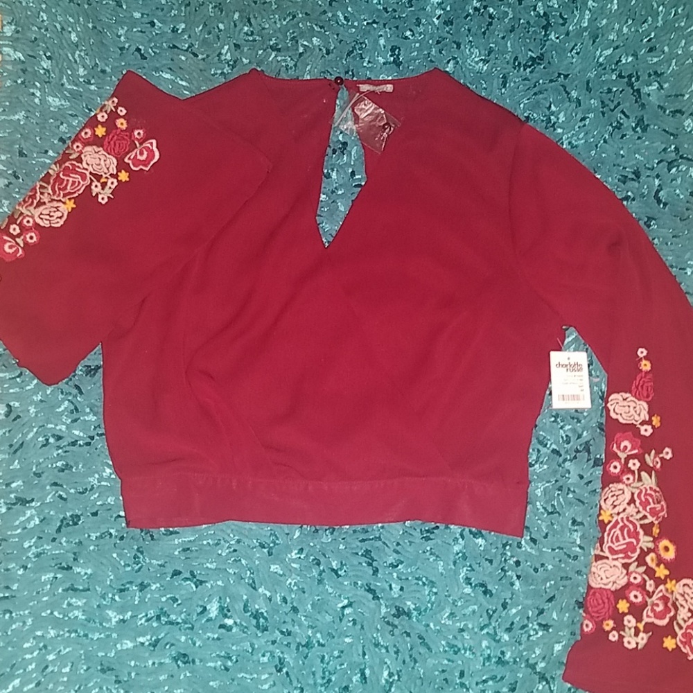 Beautiful long sleeve crop top